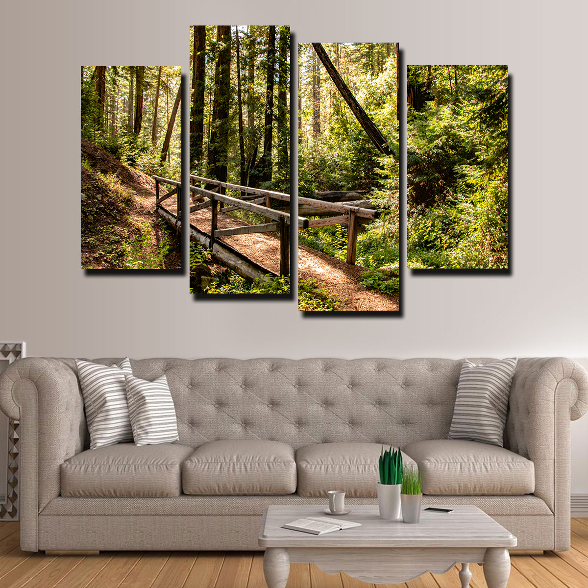 Stunning Ewoldsen Trail Bridge Wall Art by Kyle Sherry