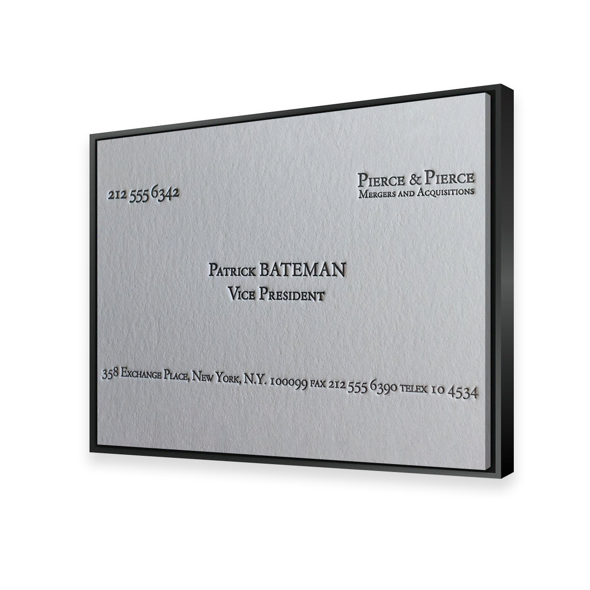 Stylish Business Card Wall Art for Office Decor