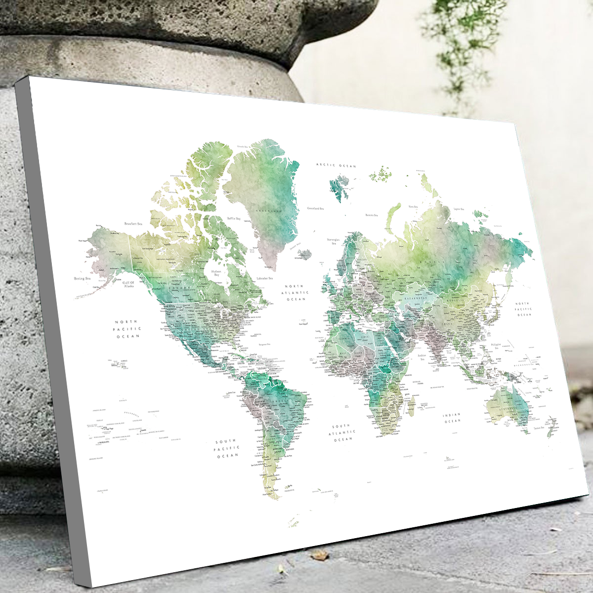 Stunning World Map Wall Art for Your Home Decor
