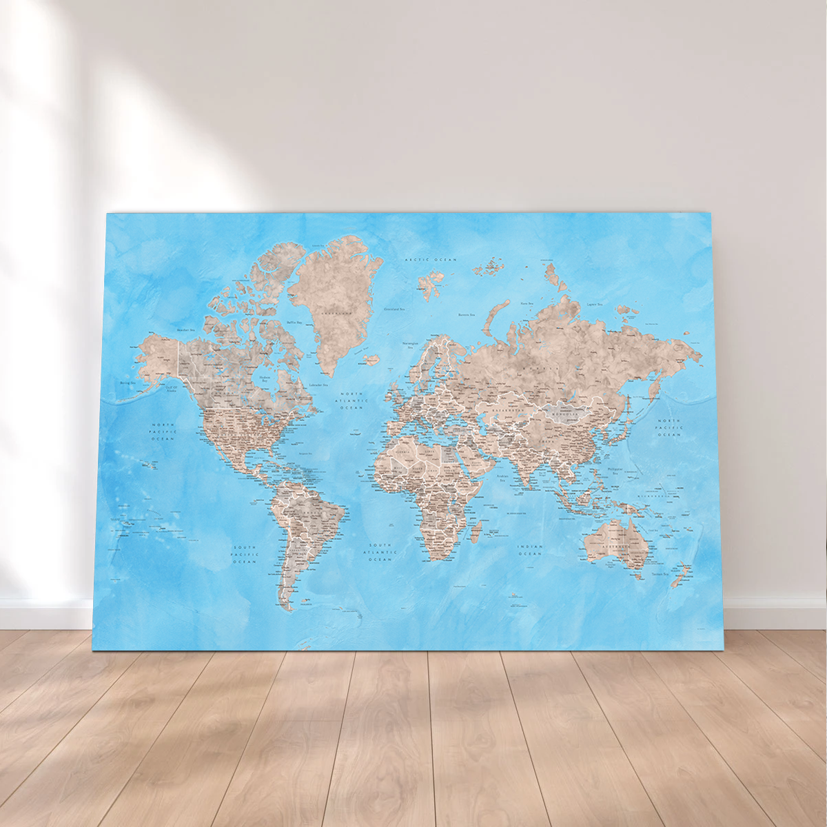 Exquisite World Map 24 Wall Art for Stunning Decor