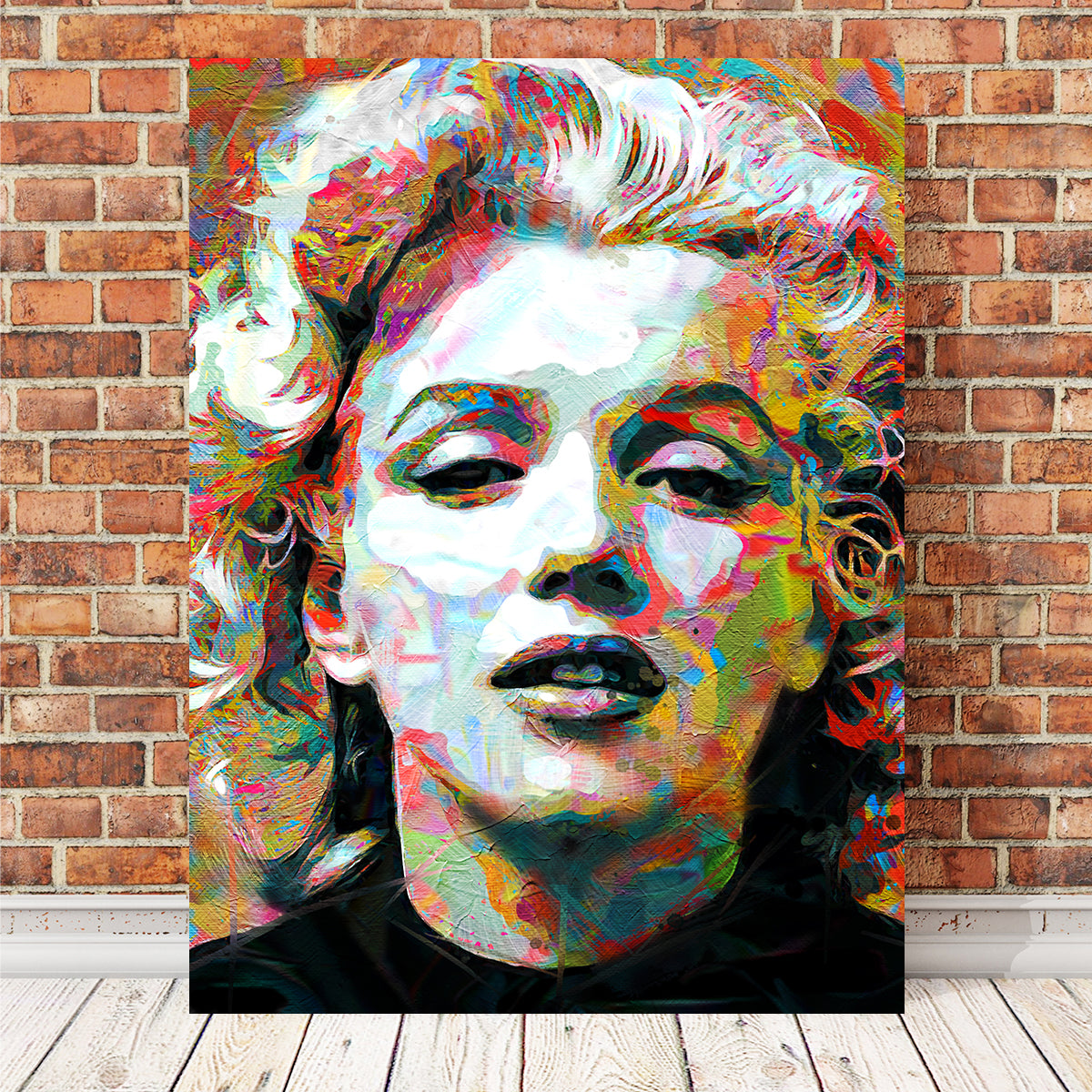 Exquisite Marilyn Paint Wall Art by Stephen Chambers
