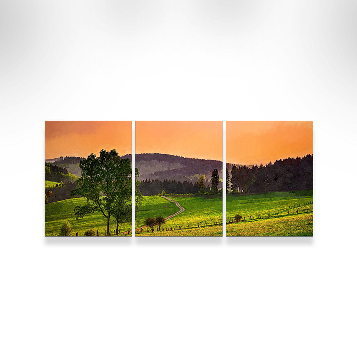 Denise Dundon's Evening Pasture Wall Art - Museum Quality Canvas Print