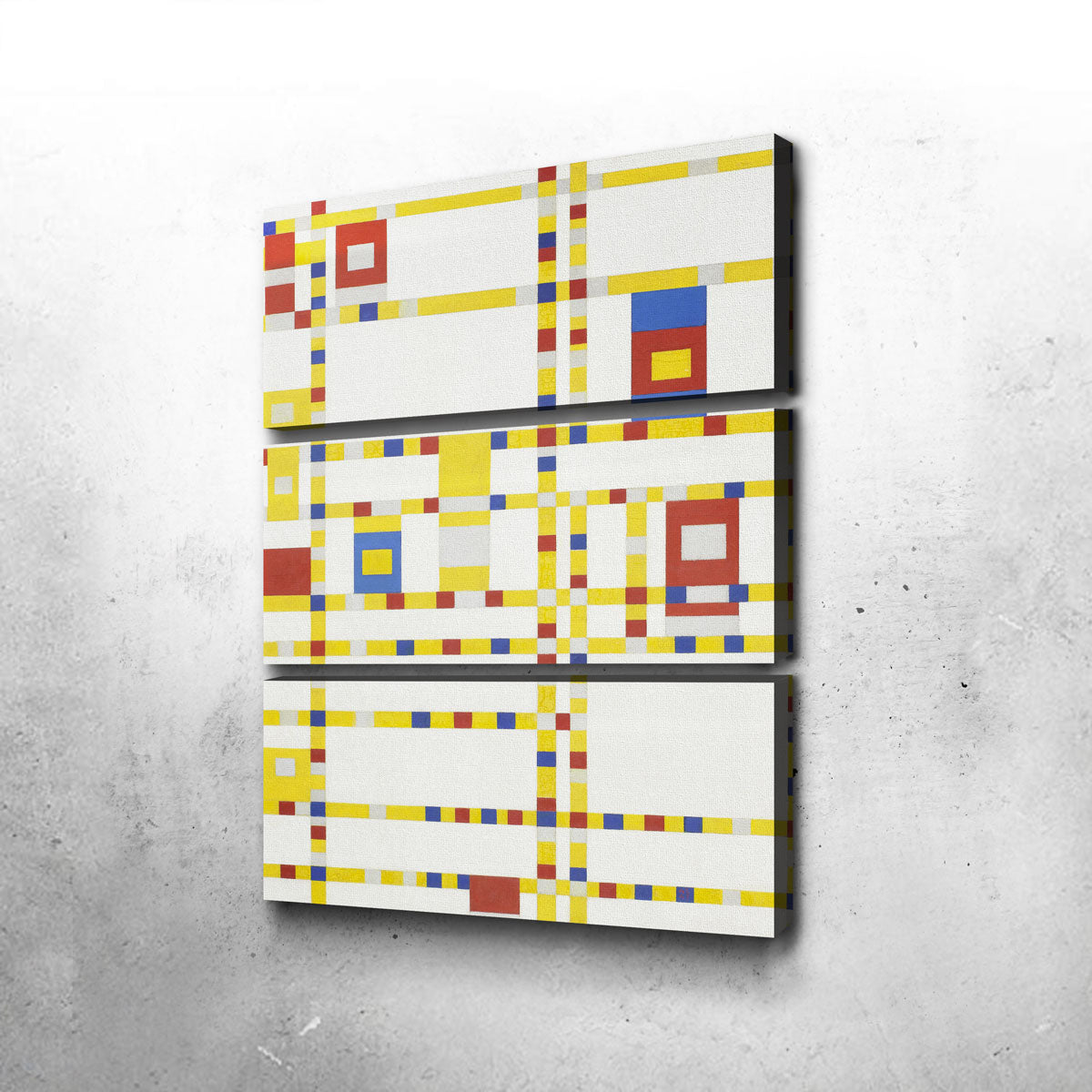 Stunning Broadway Boogie Woogie Wall Art Inspired by Piet Mondriaan