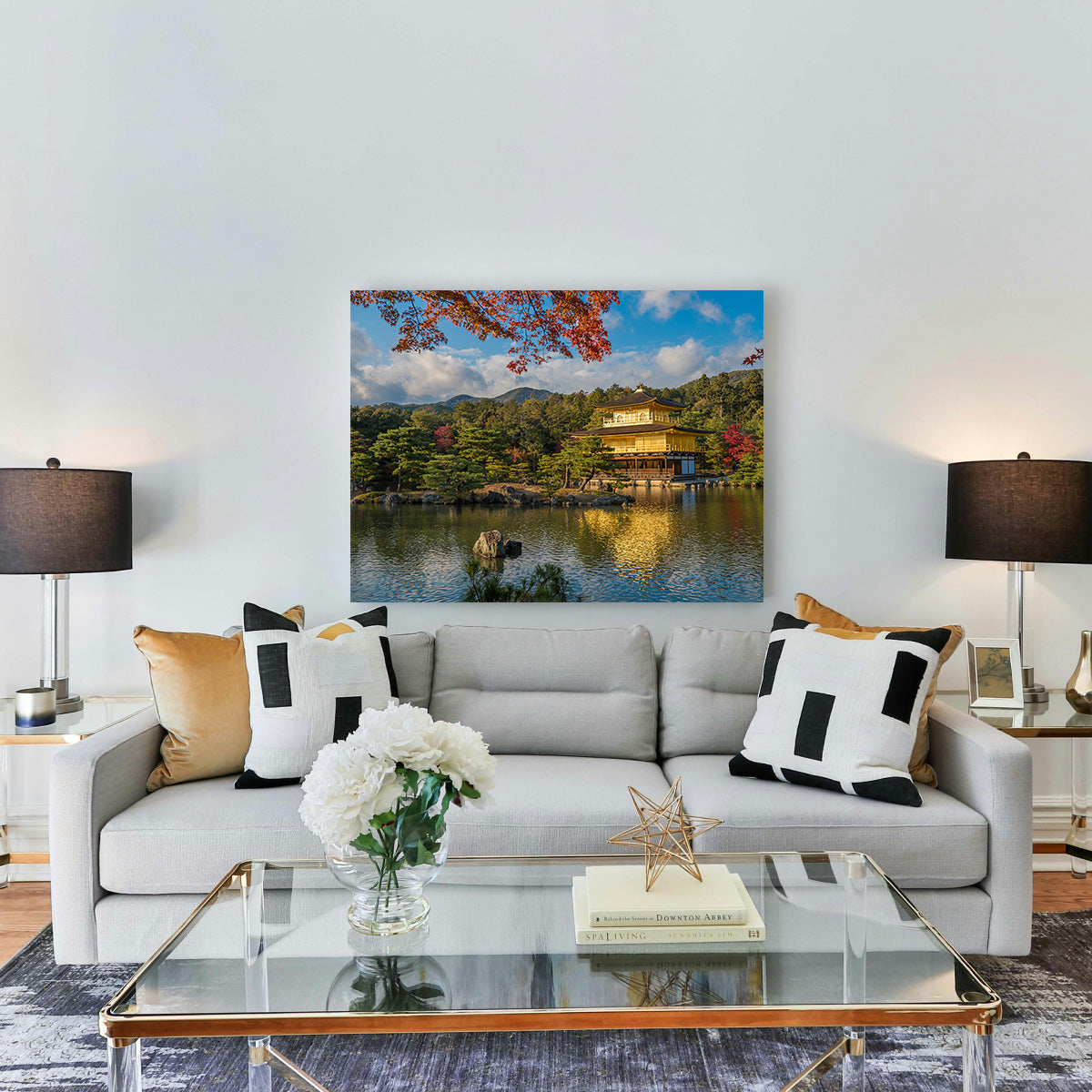 Exquisite Kinkaku-ji Buddhist Temple Wall Art Print
