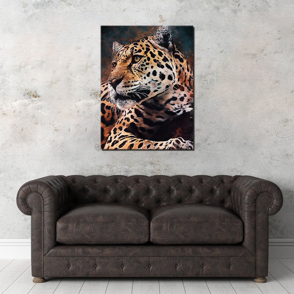 Exquisite Leopard Painting Wall Art for Stunning Home Decor