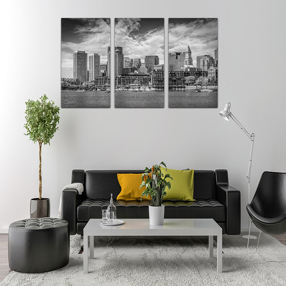 Stunning Boston Skyline North End Wall Art by Melanie Viola