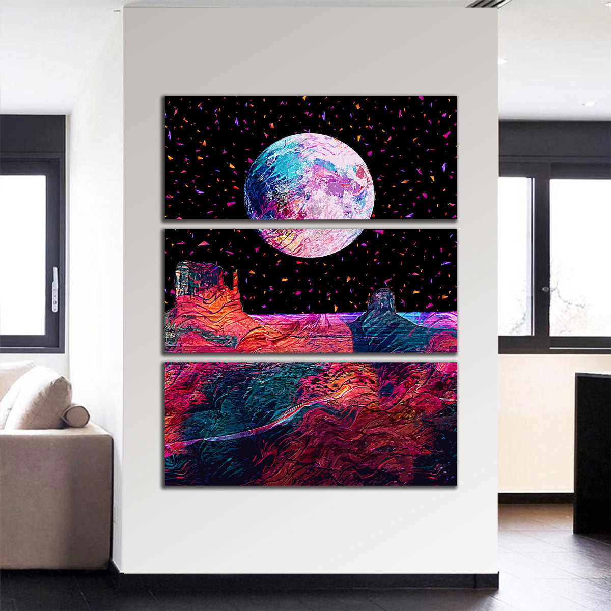 Stunning Moonscape 11 Wall Art by Gab Fernando