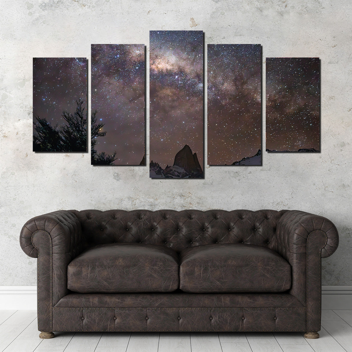 Fitz Roy under the Milky Way - Stunning Art Print by Sofia Leite Fonseca