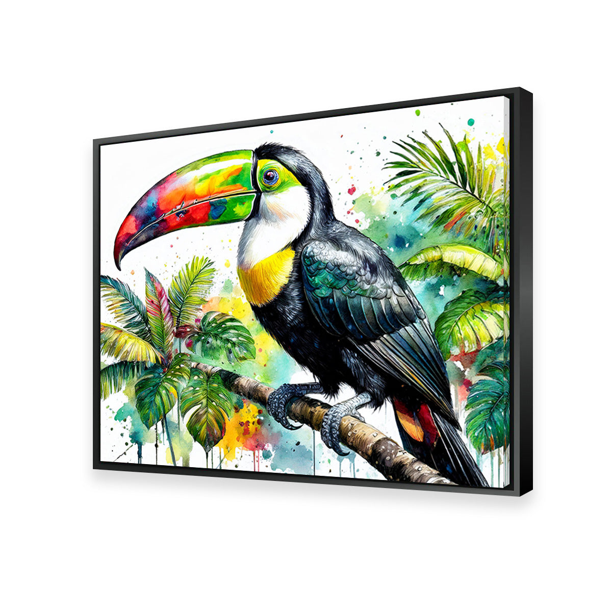 Exquisite Toucan Watercolor V1 Wall Art for Stunning Decor