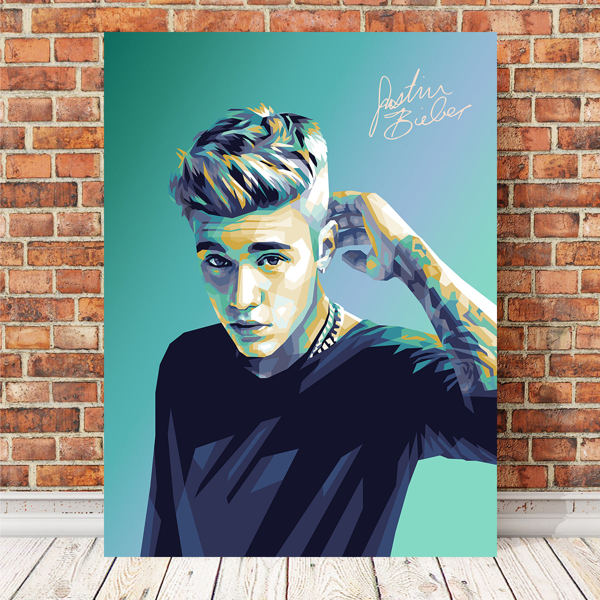 Stunning Justin Bieber Wall Art by Ralph & Laura Design