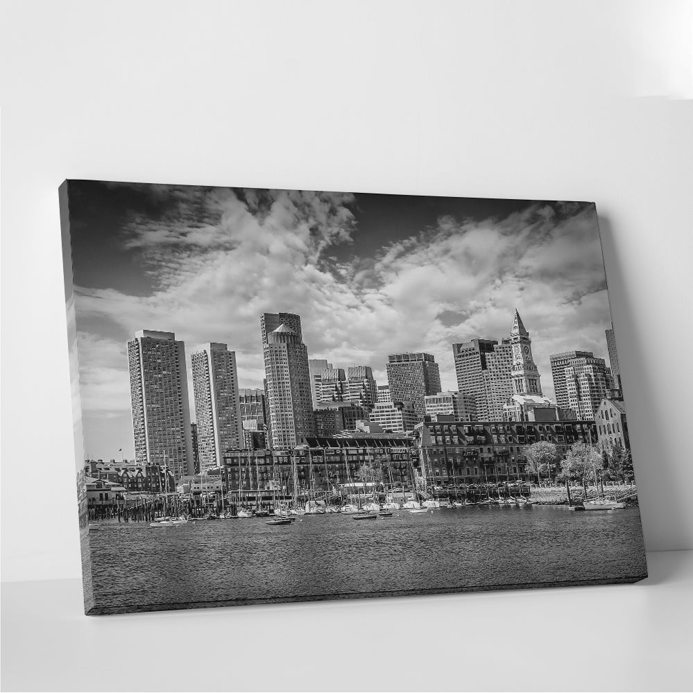 Stunning Boston Skyline North End Wall Art by Melanie Viola