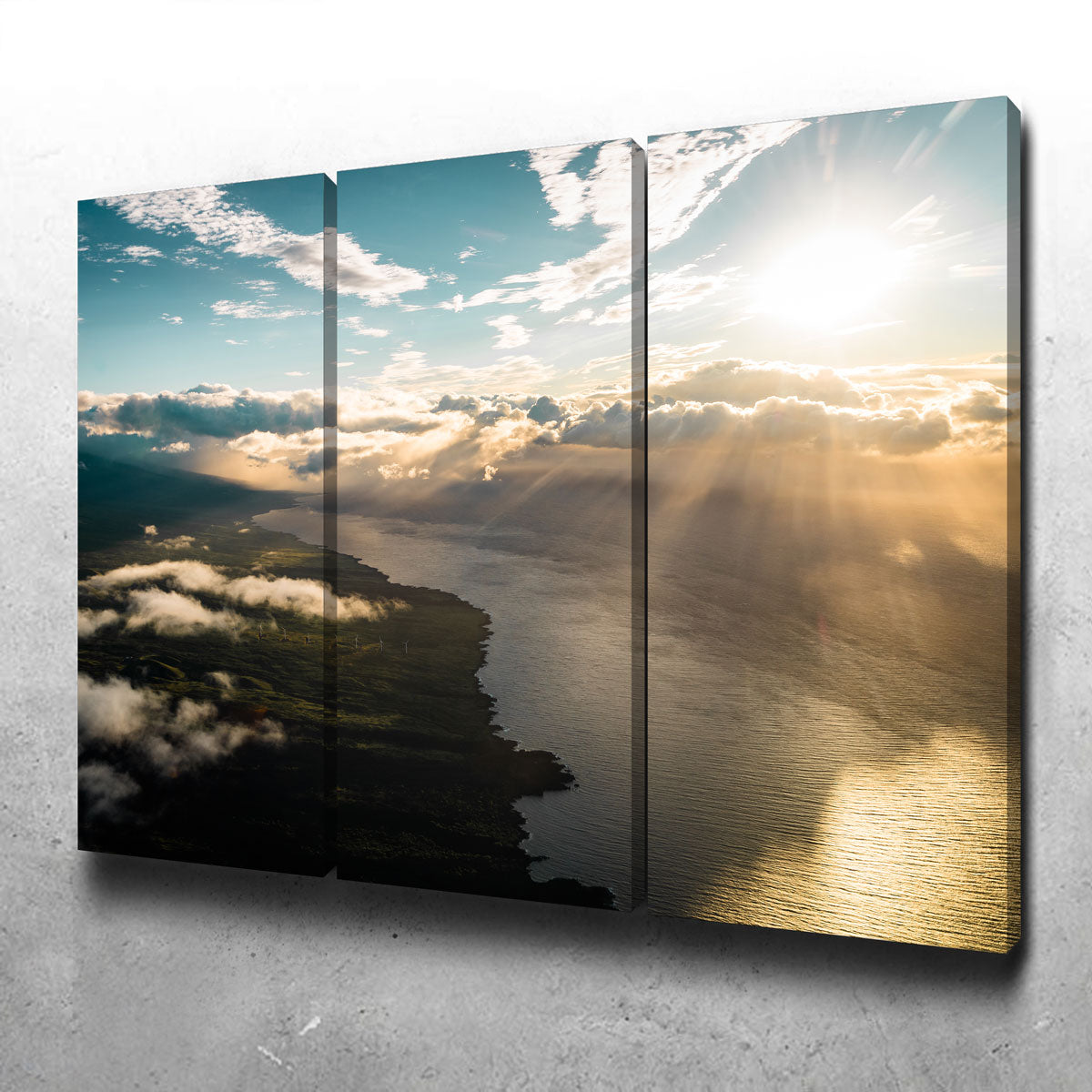 Breathtaking Maui From Above Wall Art by Lucas Moore