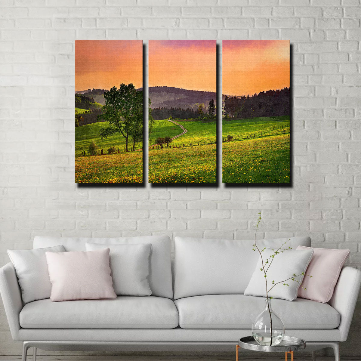 Denise Dundon's Evening Pasture Wall Art - Museum Quality Canvas Print
