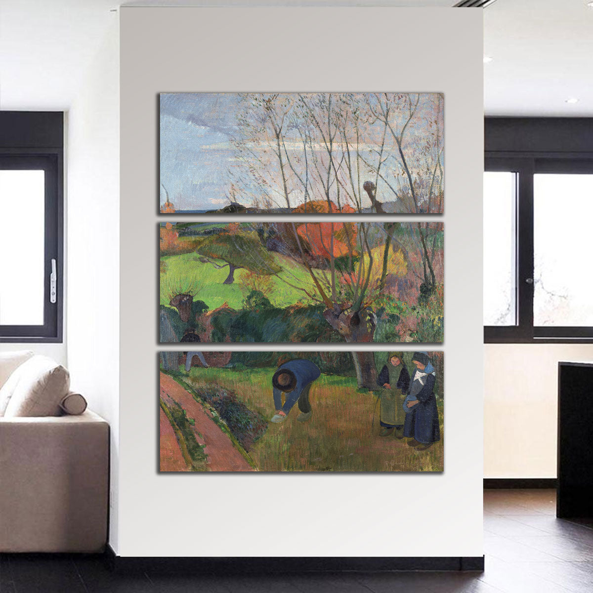 Exquisite Tahitian Landscape Wall Art by Paul Gauguin