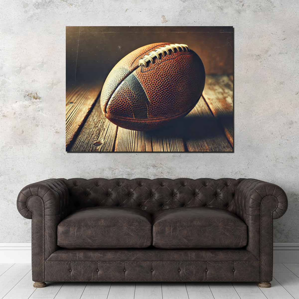 Vintage and Stylish Football Wall Art for Sports Enthusiasts