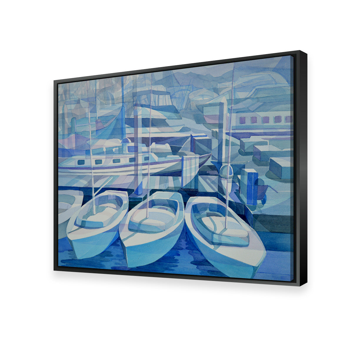 Stunning Marina In Blue Wall Art by Gerry Segismundo