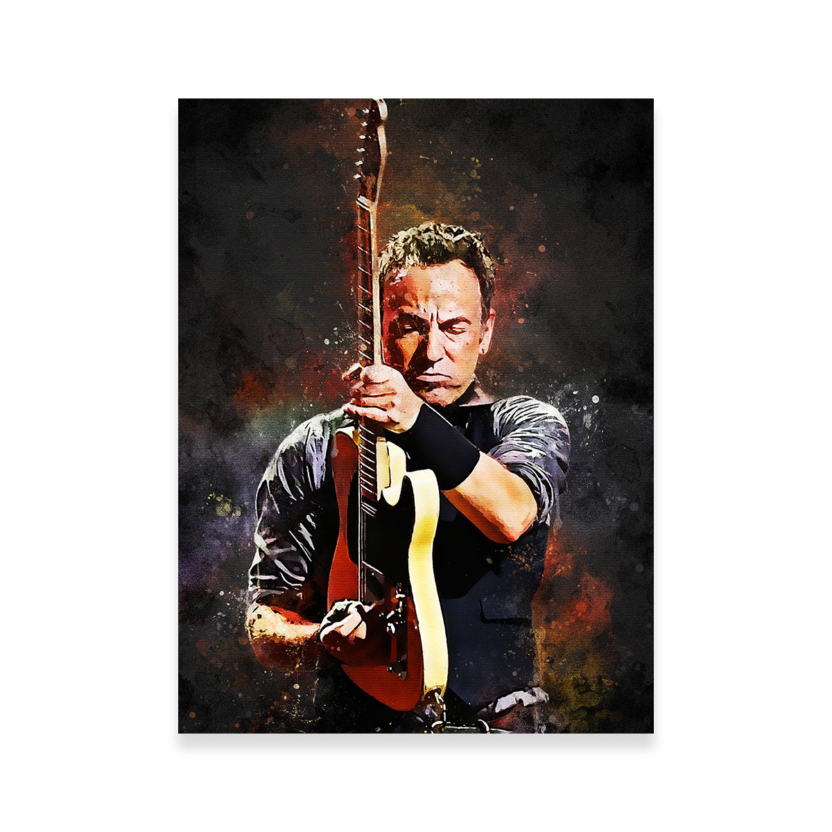 Stunning Bruce Springsteen Painting Wall Art for Your Home Decor