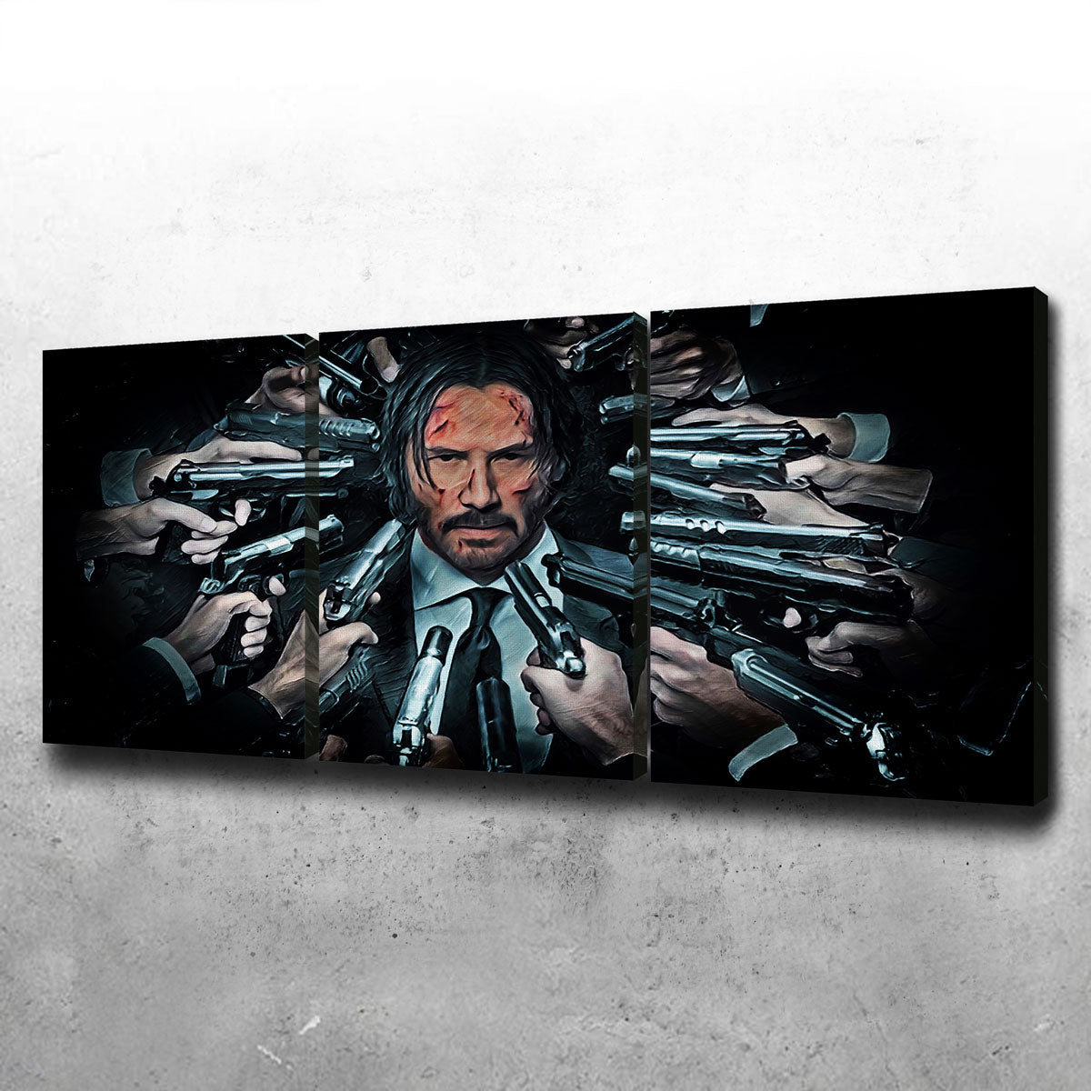 John Wick Themed Wall Art - Premium Museum Quality Canvas Print