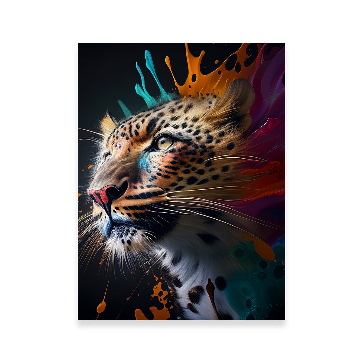 Stunning Leopard Portrait Wall Art by Jennifer Hotai