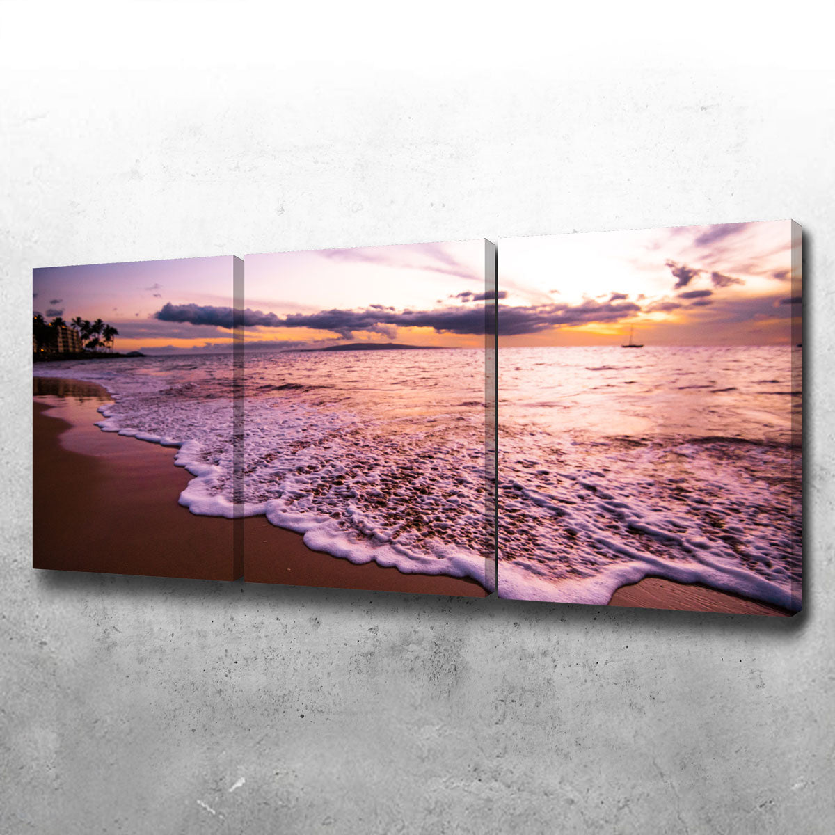 Stunning Sunset Waves Wall Art by Lucas Moore
