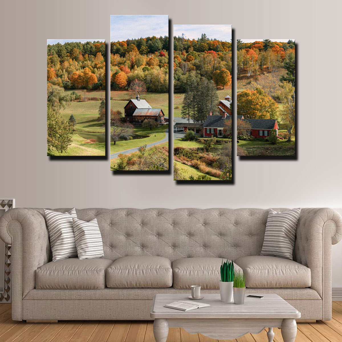 Exquisite Farmstead Panoramic Wall Art by Shaun Mayer