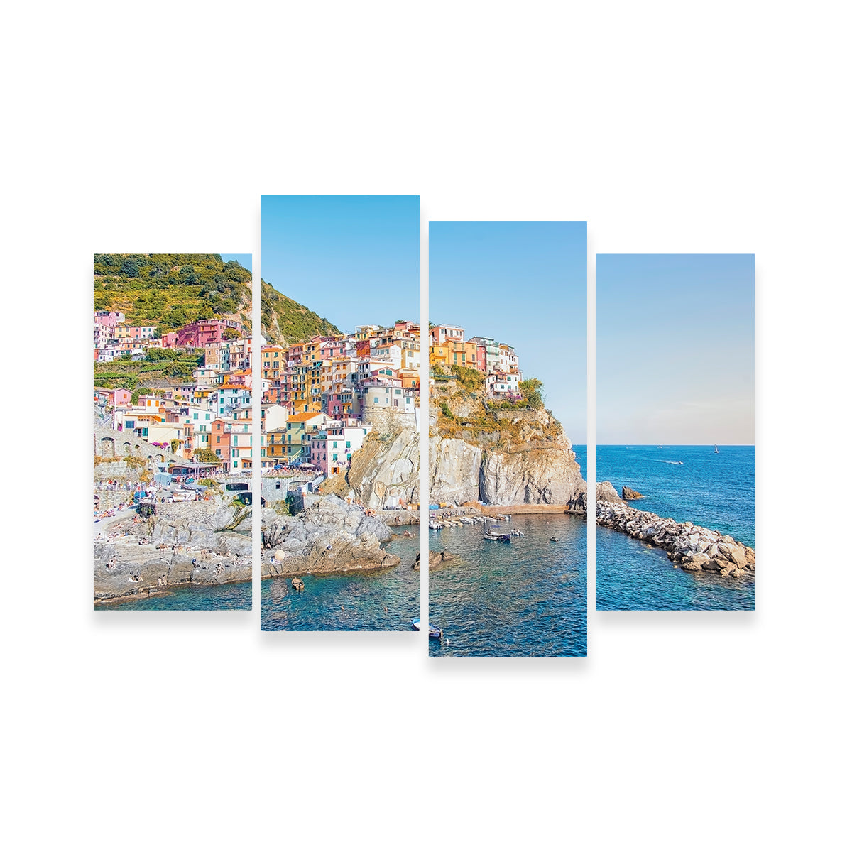 Exquisite Manarola Wall Art by Manjik Pictures