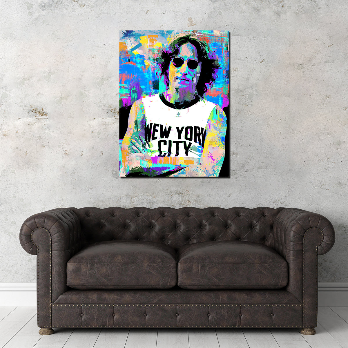Iconic John Lennon NYC Wall Art by Stephen Chambers