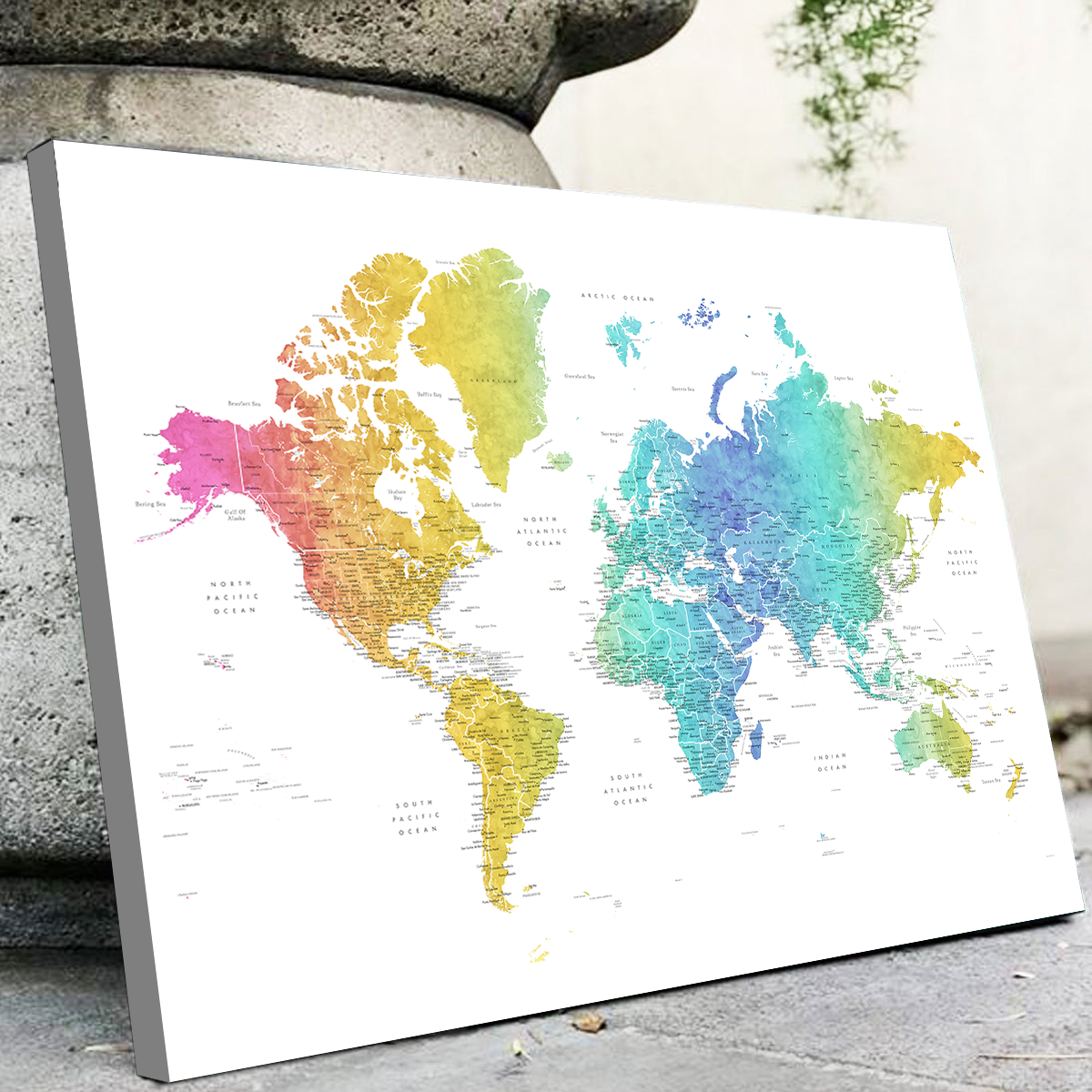 Stunning World Map 25 Wall Art for Your Home Decor