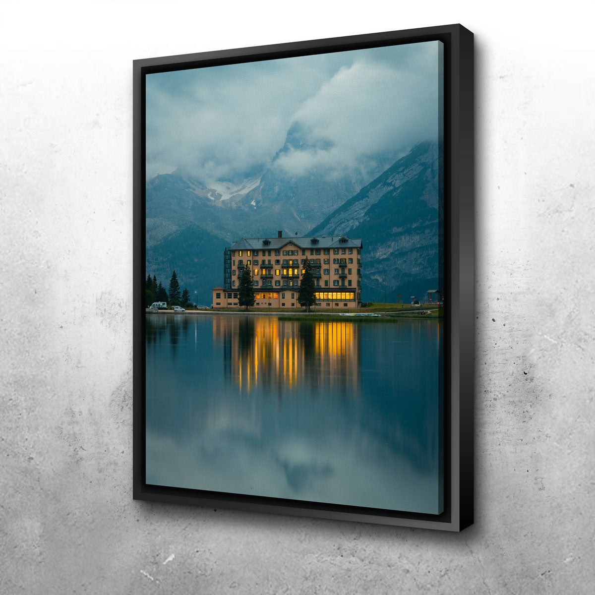 Stunning Lake Misurina Wall Art by Enzo Romano
