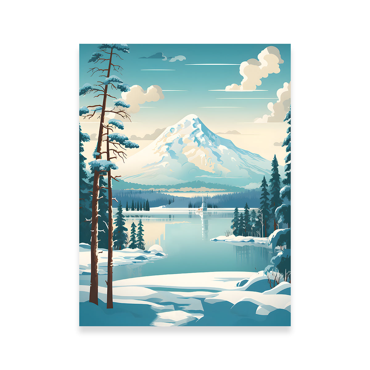 Finland - Lapland Stunning Wall Art by Valth Graphics
