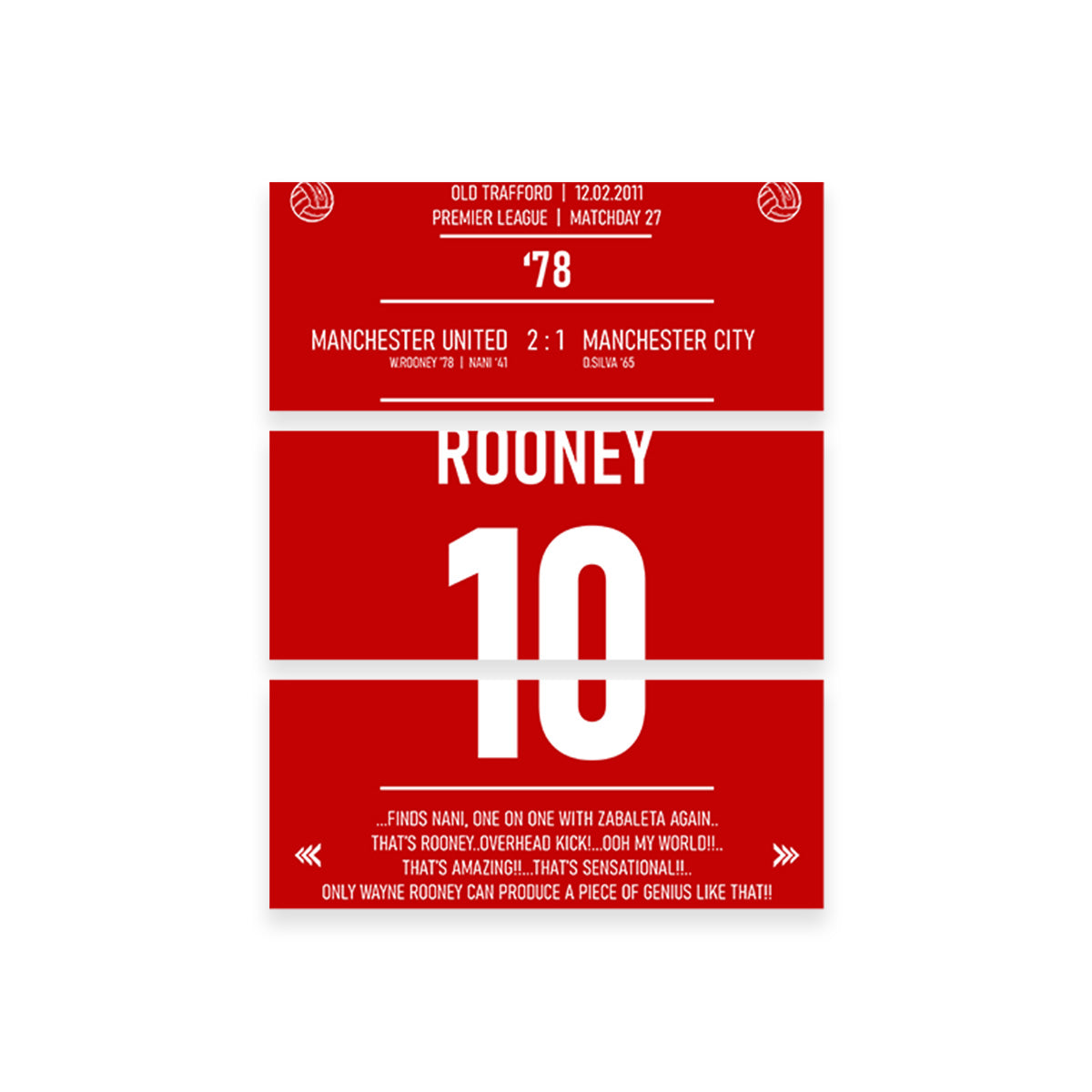 Wayne Rooney - High - Quality Hand - Built Canvas Print