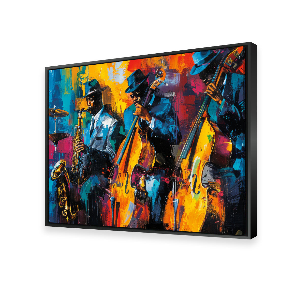 Eye - catching Vibrant Jazz Band Wall Art for Your Home Decor