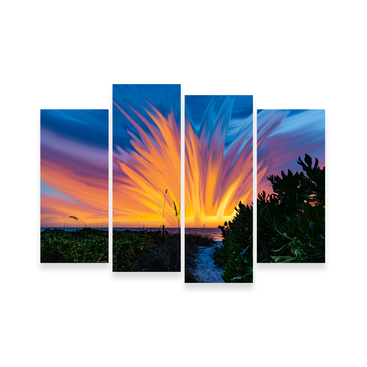 Stunning Fire Sky Wall Art by Eileen Rollin