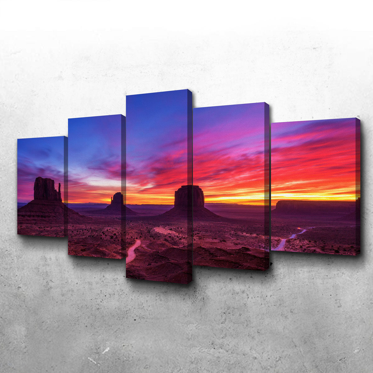 Stunning Sunrise over Monument Valley Wall Art for Home Decor