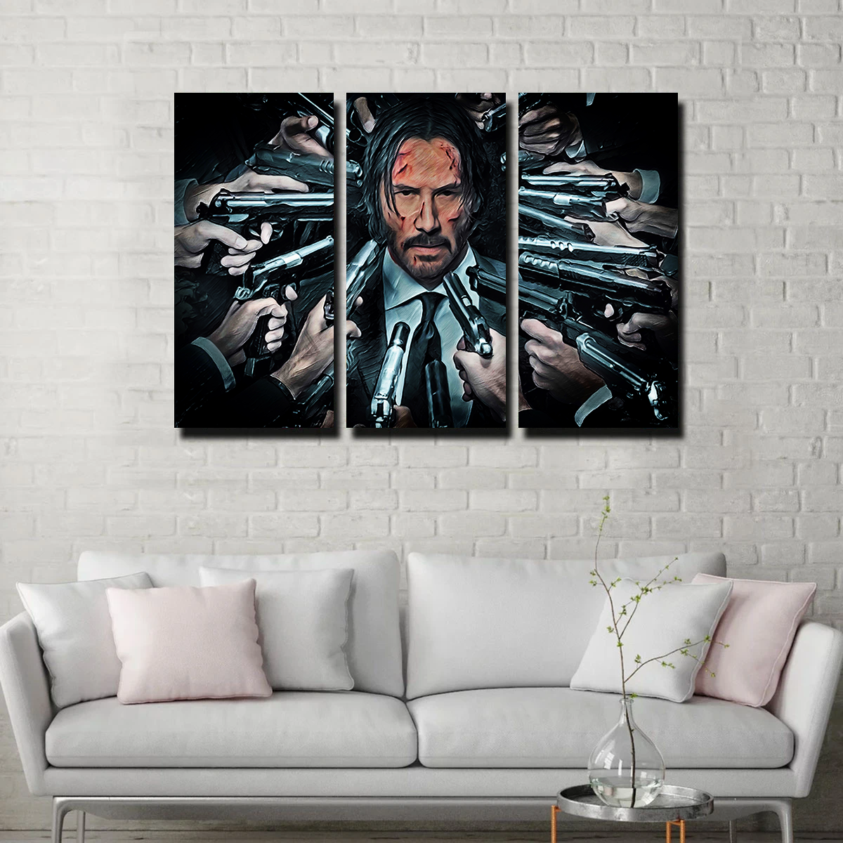 John Wick Themed Wall Art - Premium Museum Quality Canvas Print