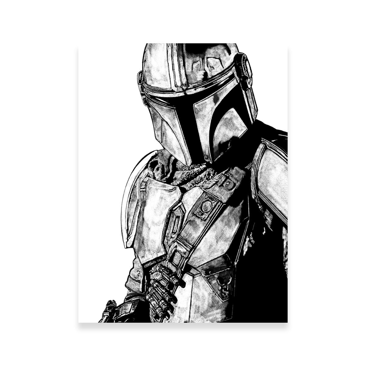 Exquisite Mando Wall Art by JPS Darko Art