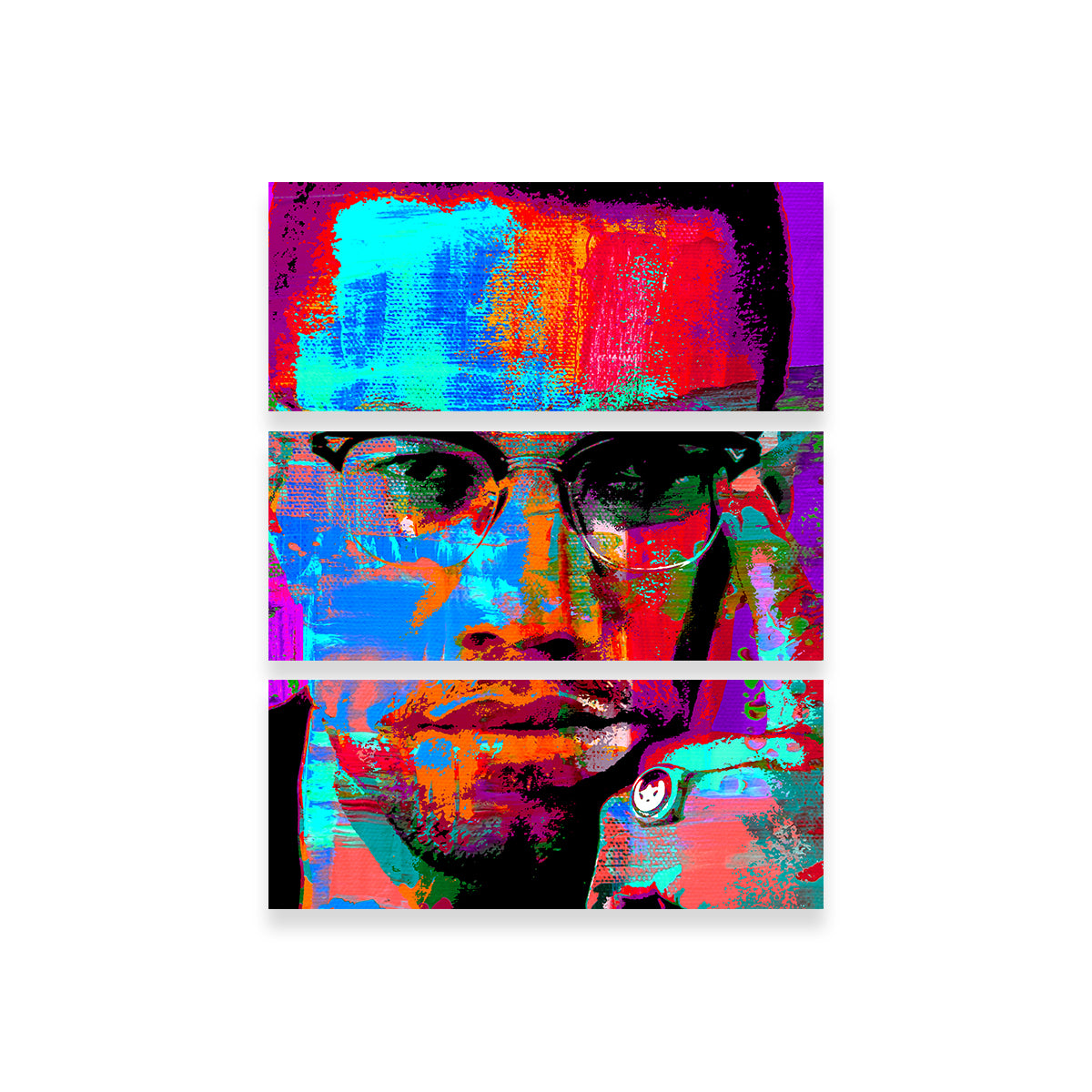 Stunning Malcolm X Wall Art by Stephen Chambers