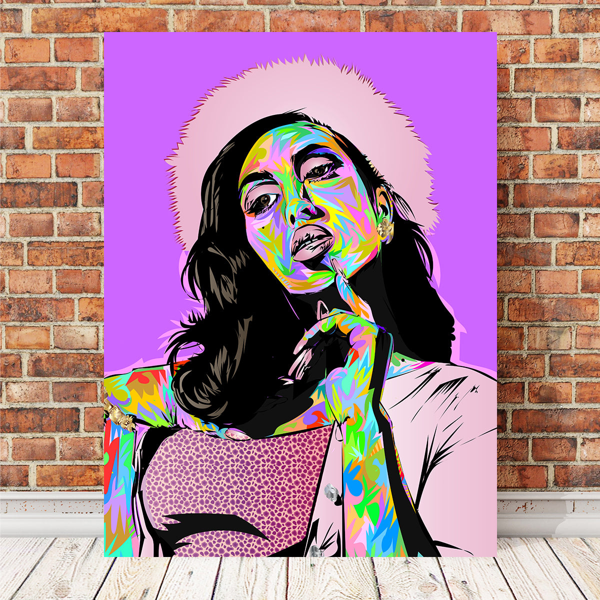 Kali Uchis Stunning Purple Wall Art - Ideal for Home Decor