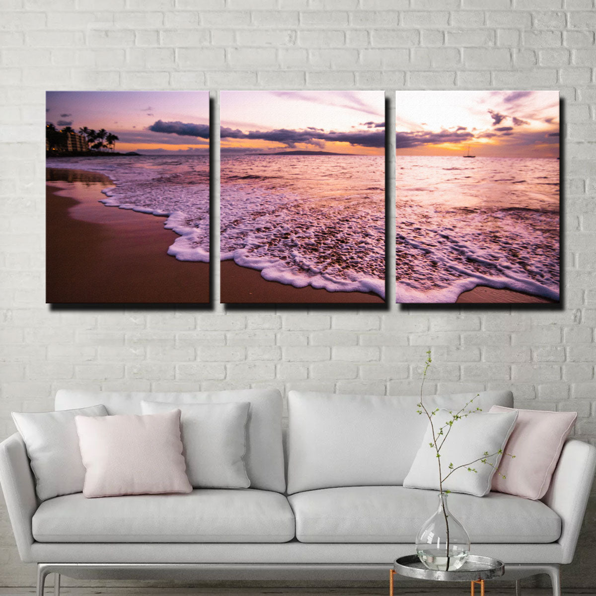 Stunning Sunset Waves Wall Art by Lucas Moore