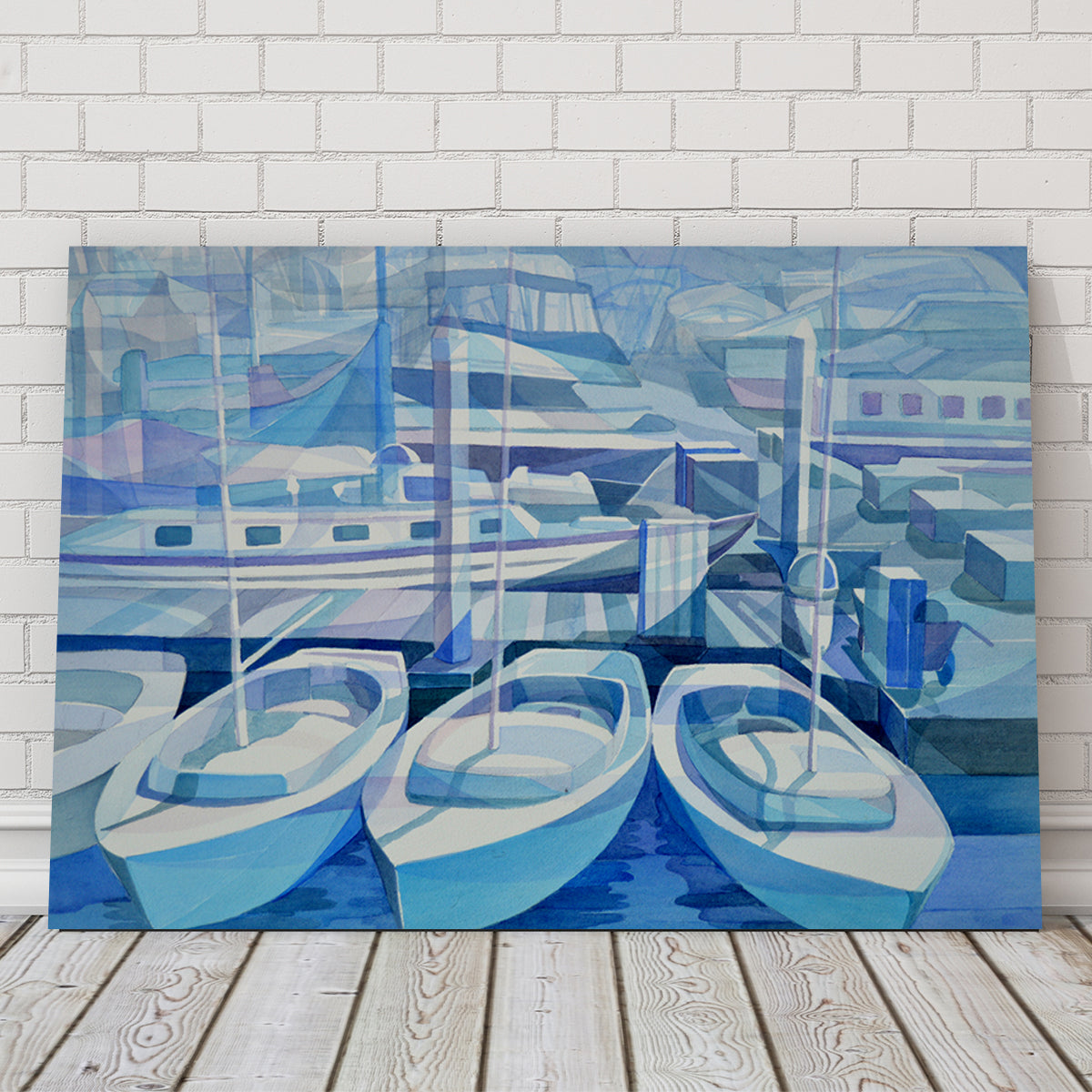 Stunning Marina In Blue Wall Art by Gerry Segismundo