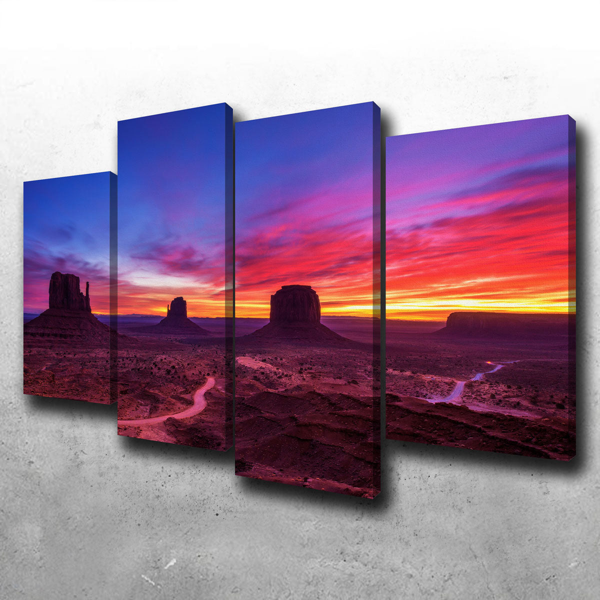 Stunning Sunrise over Monument Valley Wall Art for Home Decor