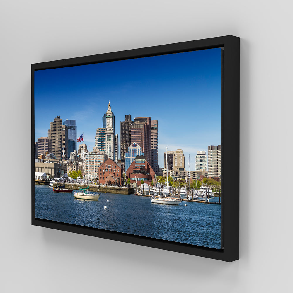 Stunning Boston Skyline North End & Financial District Wall Art by Melanie Viola