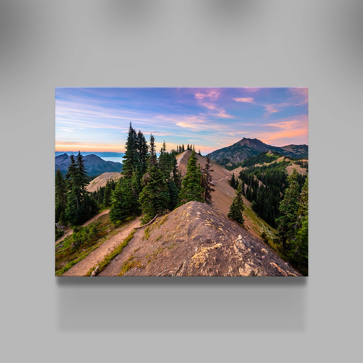 Mountaintop Sunset Wall Art