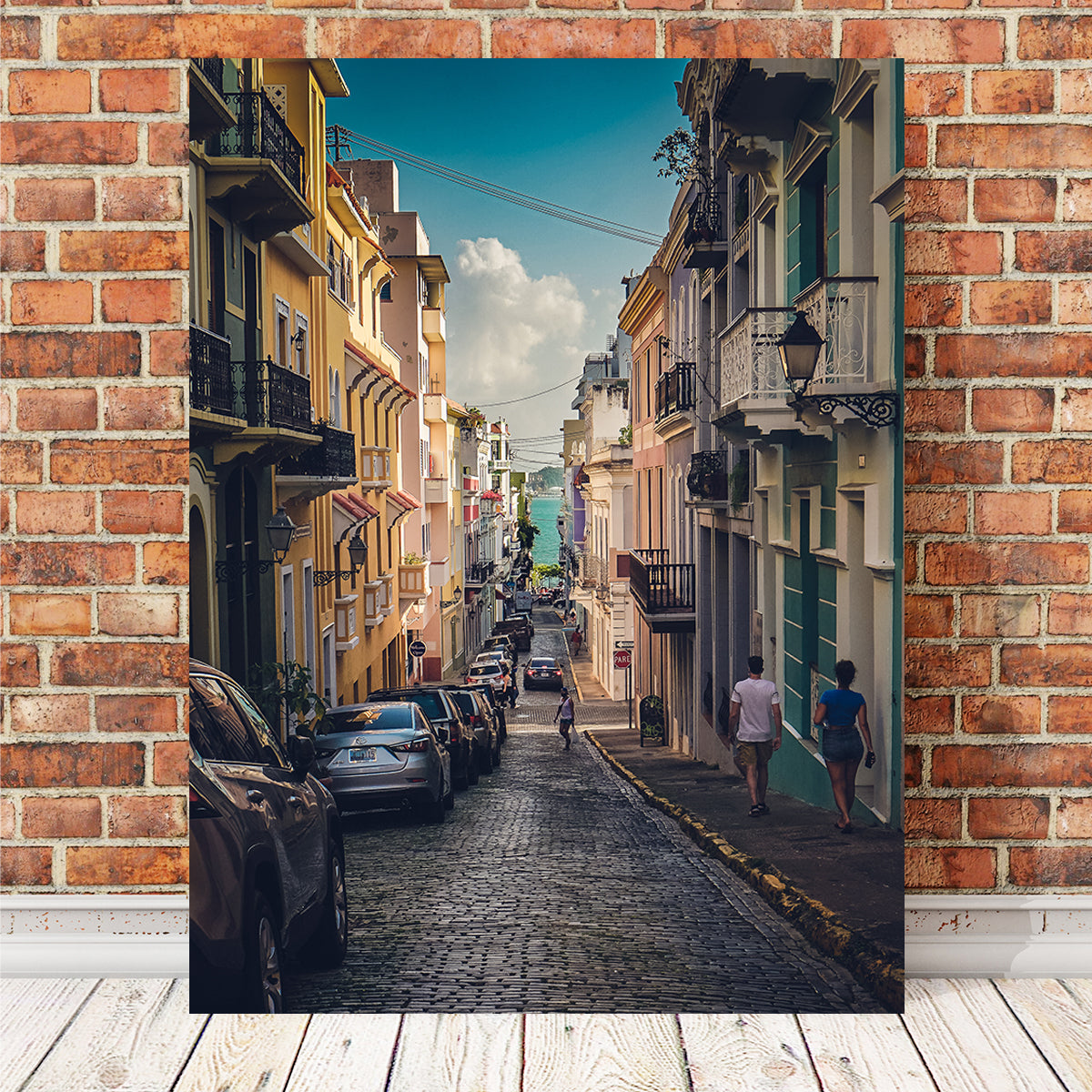 Stunning Street of San Juan Puerto Rico Wall Art by Charity Dos Santos