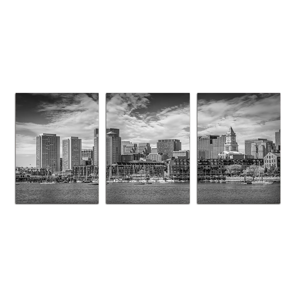 Stunning Boston Skyline North End Wall Art by Melanie Viola
