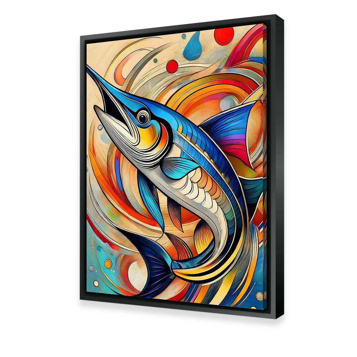 Exquisite Swordfish Art Canvas Wall Art for Home Decor