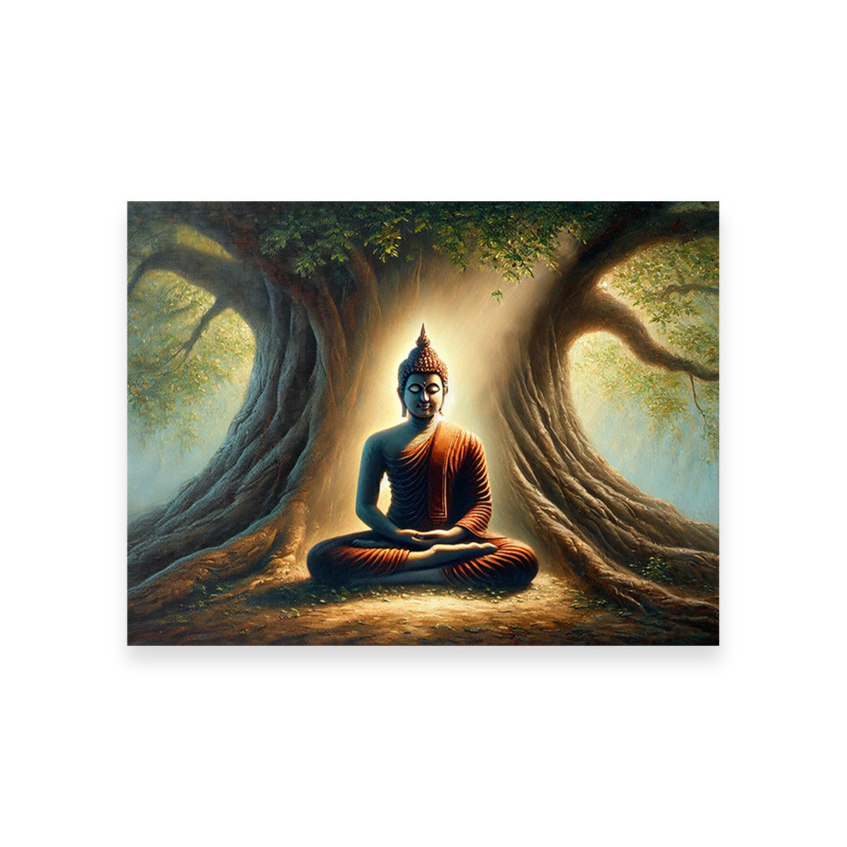 Exquisite Buddha Meditating Canvas Print
