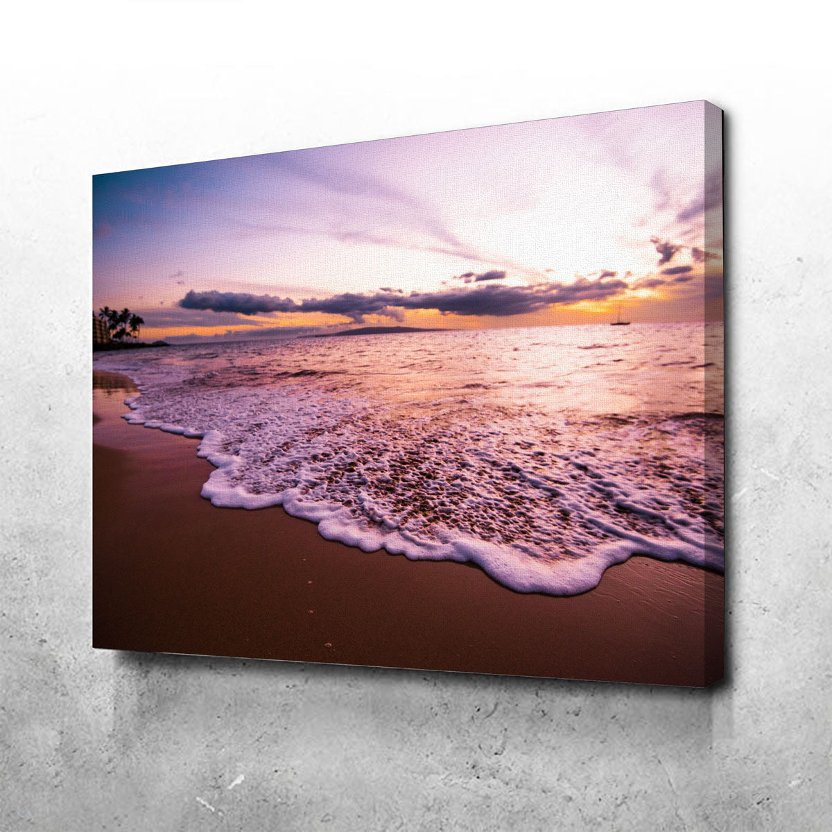 Stunning Sunset Waves Wall Art by Lucas Moore