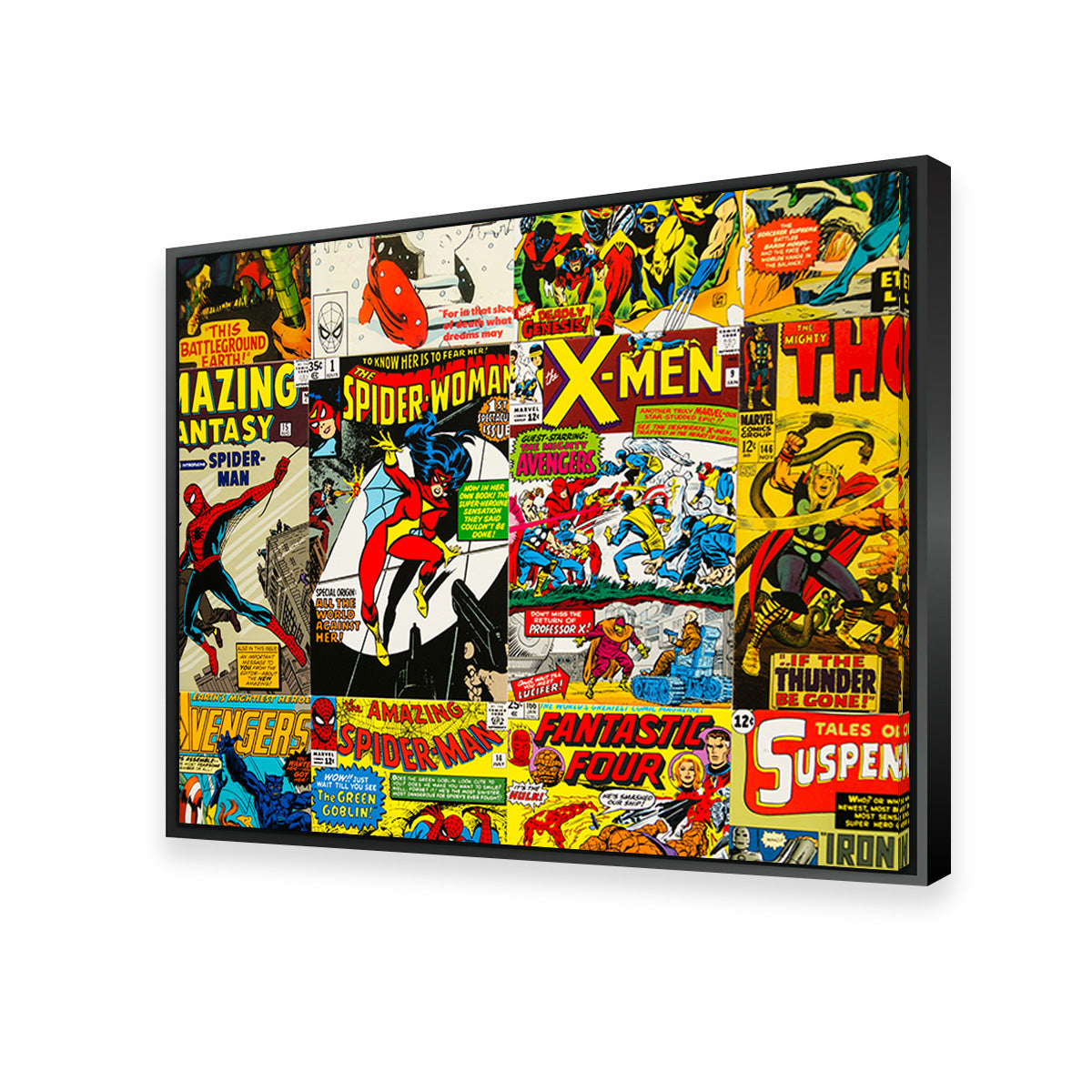 Unique Vintage Comic Covers Wall Art for Stunning Decor