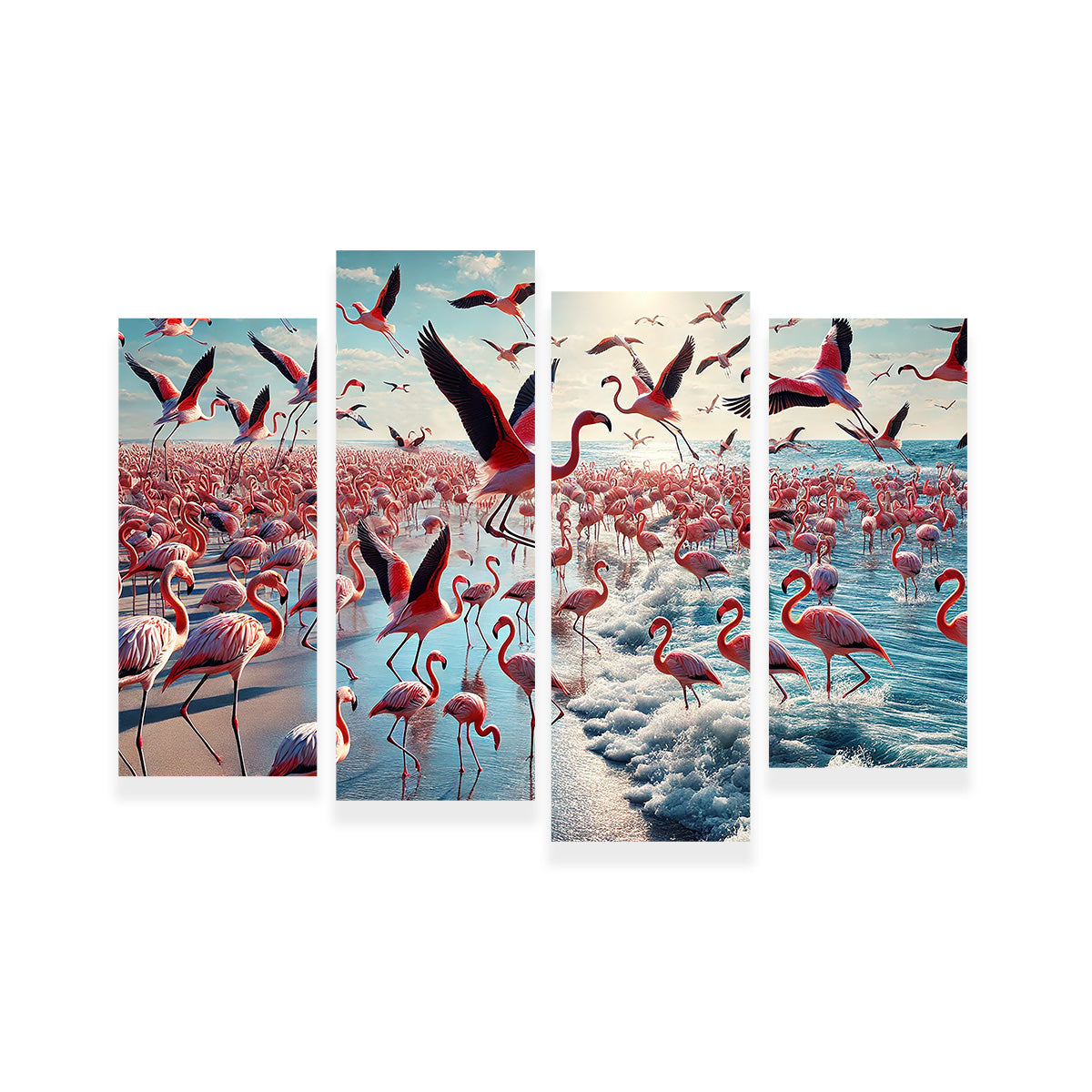 Stunning Flamingo Shore Wall Art for Your Decor